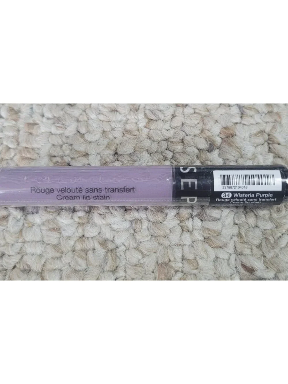 Sephora Cream Lip Stain Lipstick Wisteria Purple Discontinued Sealed